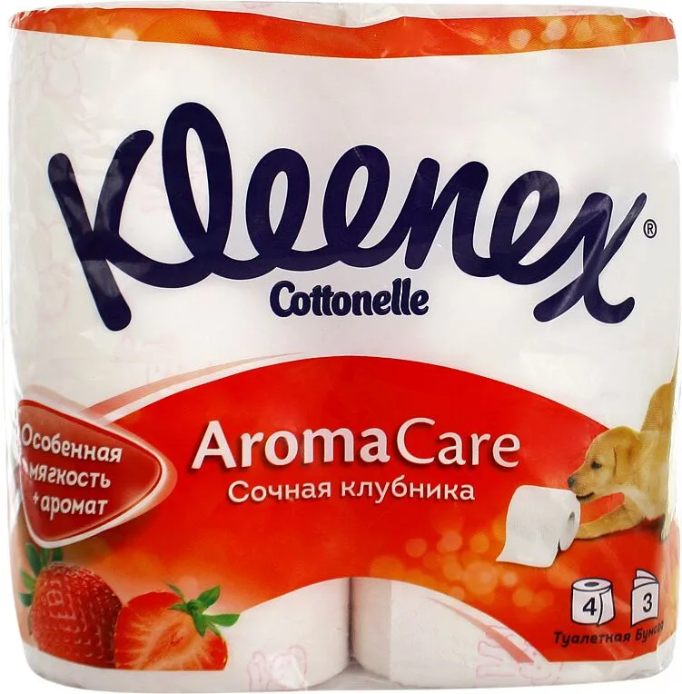 Туалетная бумага "Kleenex Cottonelle Aroma Care" 4 шт