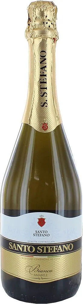 Light alcoholic drink "Santo Stefano Bianco" 0.75l