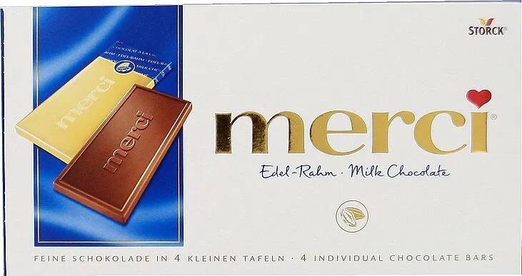 Chocolate candies collection "Merci" 100g