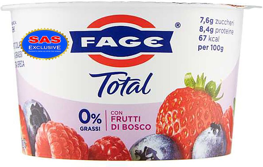 Йогурт с ягодами "Fage Total" 150г, жирность: 0%