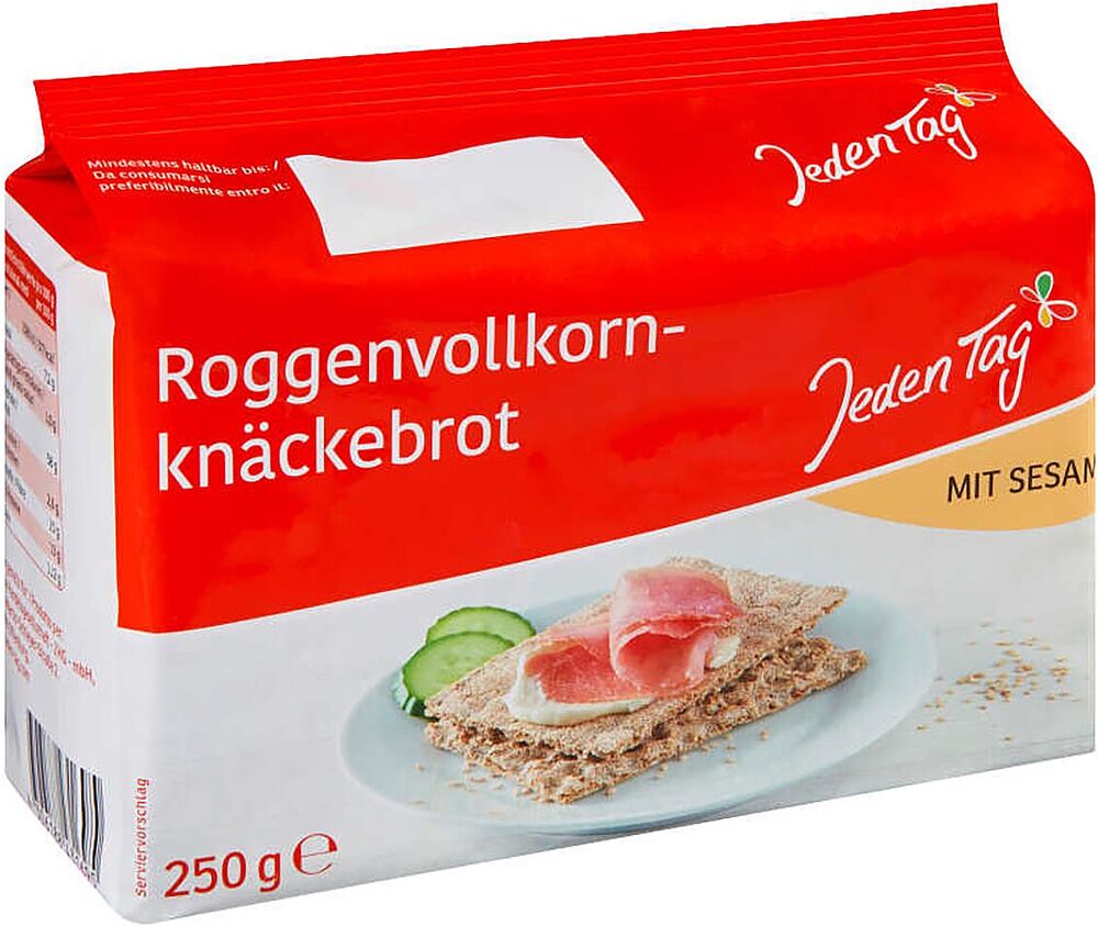 Crispbreads with sesame "Jeden Tag" 250g