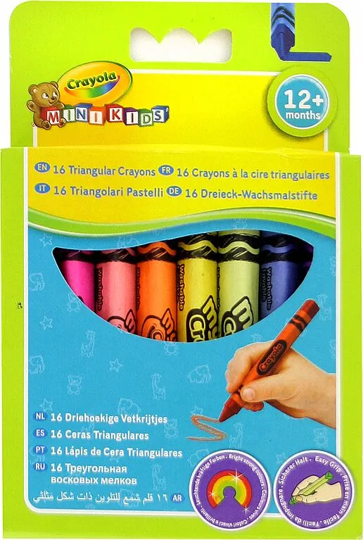 Colour wax crayons "Crayola" 16 pcs