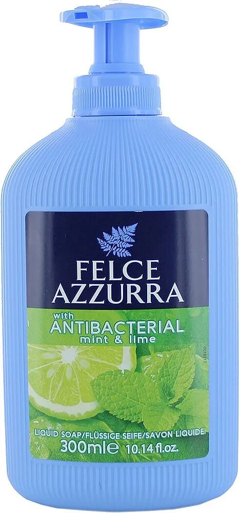 Հեղուկ օճառ հակաբակտերիալ «Felce Azzurra Mint & Lime» 300մլ
