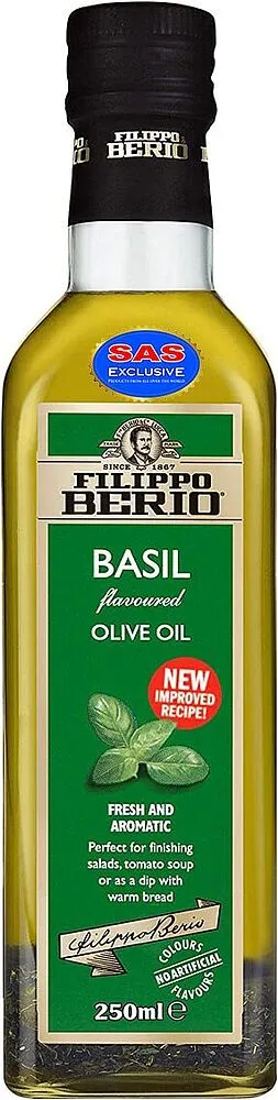 Масло оливковое со вкусом базилика "Filippo Berio Extra Virgin Basil" 250мл
