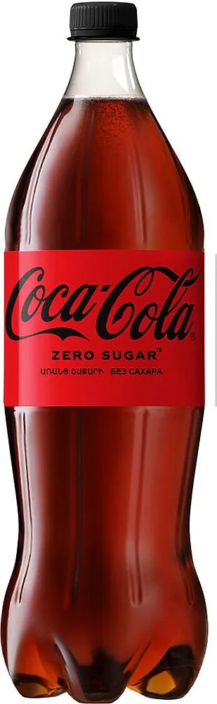 Refreshing carbonated drink  "Coca Cola Zero" 1l