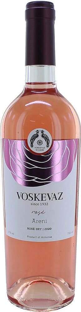 Вино белое "Voskevaz Rose Areni" 0.75л