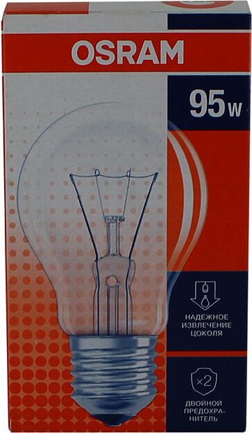 Clear light bulb "Osram 95W" 