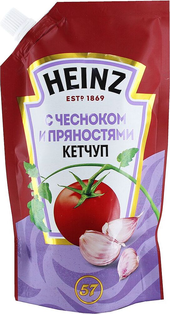Кетчуп с чесноком "Heinz"  320г