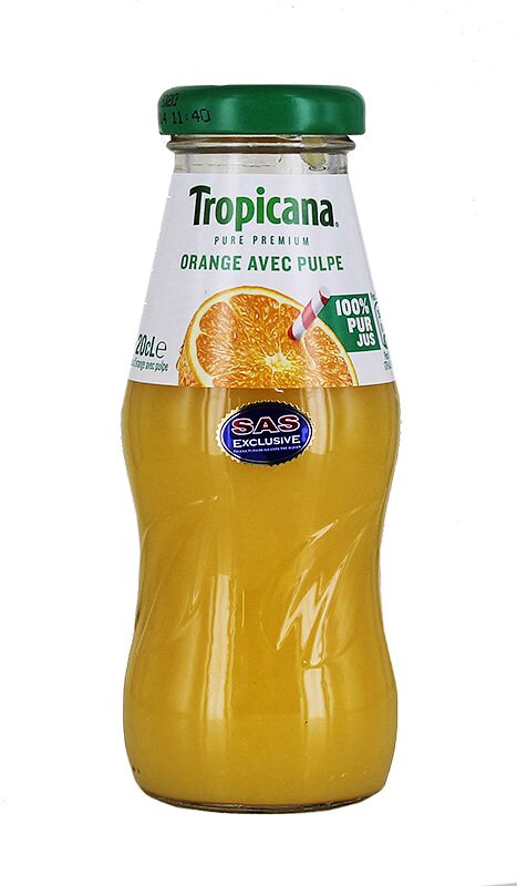 Հյութ «Tropicana Pure Premium» 0.2լ Նարինջ