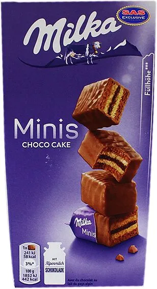 Бисквит шоколадный "Milka Minis Choco Cakes" 117г 