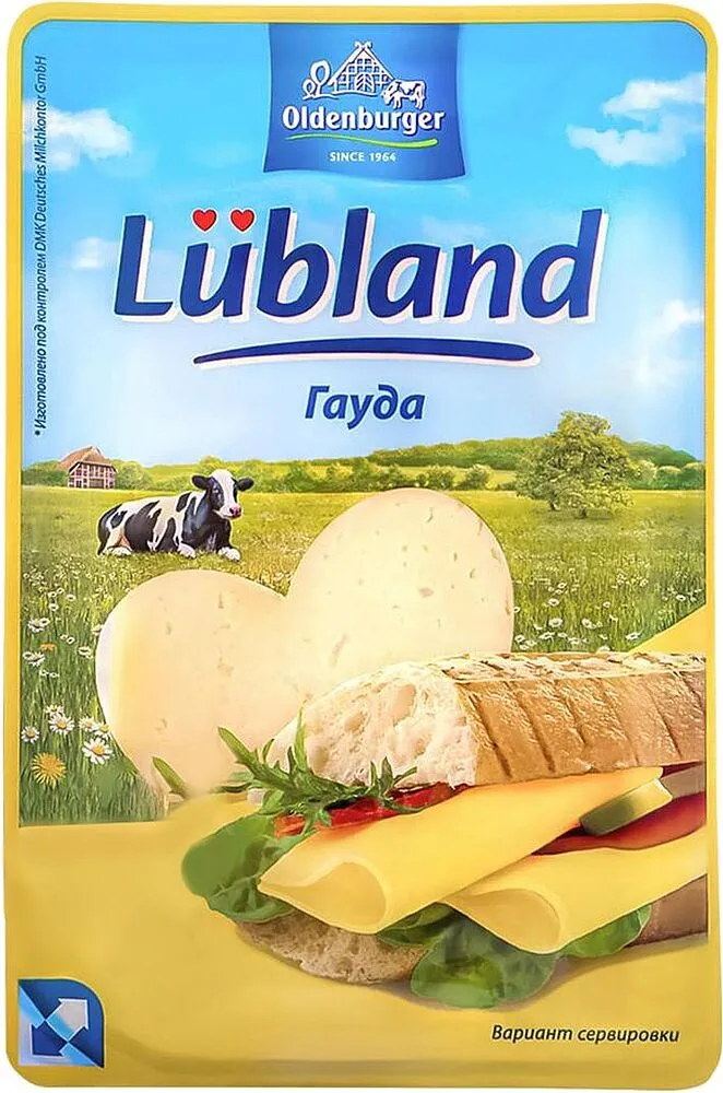 Sliced gouda cheese "Oldenburger Lubland" 125g
