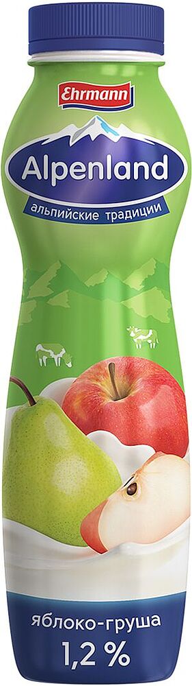 Йогуртный напиток с яблоком и грушей "Epica Alpenland"290г, жирность: 1.2%