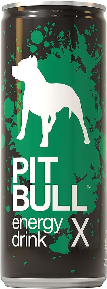 Энергетический газированный напиток "Pit Bull" 250мл