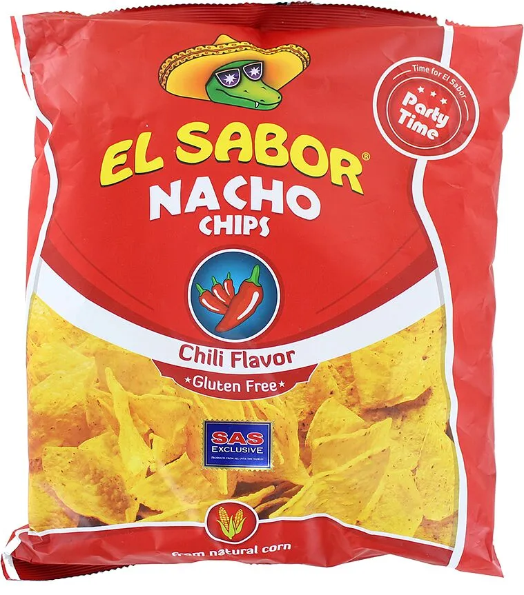 Chips "EL Sabor Nacho" 225g Chili