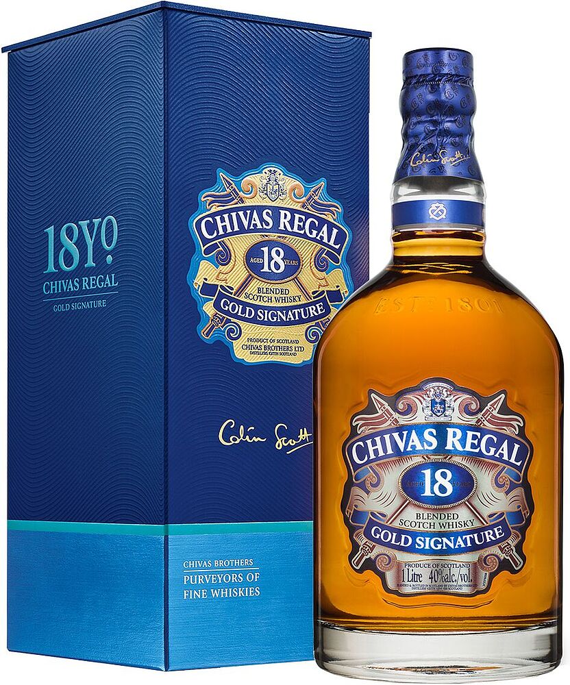 Виски "Chivas Regal 18 Gold Signature" 1л  