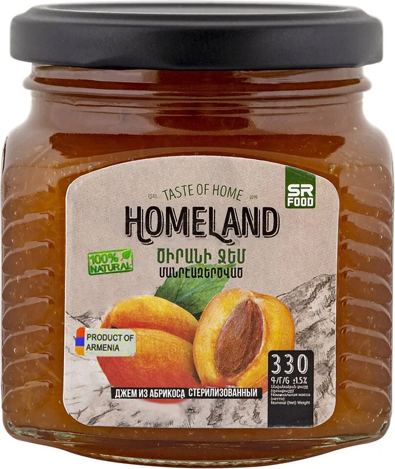 Джем "Homeland" 330г Абрикос