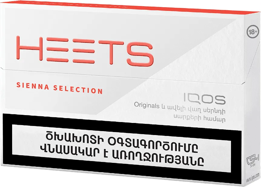 Heat-not-burn sticks "HEETS Sienna Selection"
