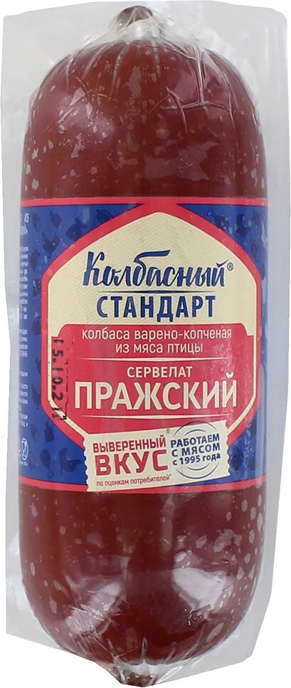 Երշիկ եփած ապխտած «Колбасный Стандарт Пражский» 350գ
