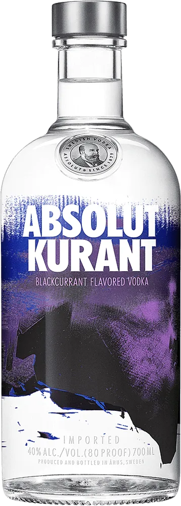 Водка из черной смородины "Absolut Kurant" 0.7л  