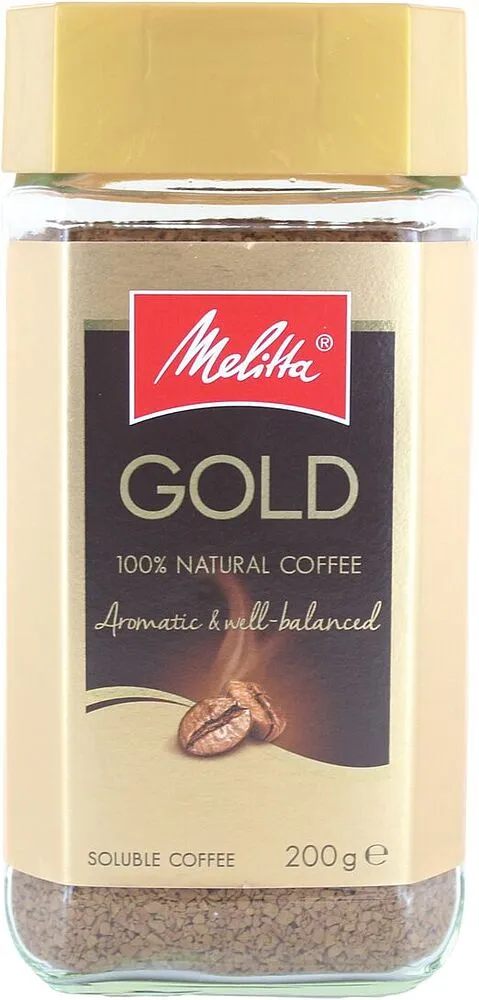 Instant coffee "Melitta Gold" 200g
