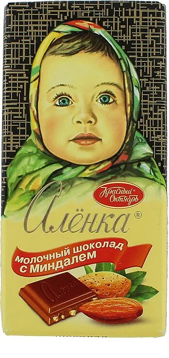 Chocolate bar with almonds "Alyonka" 100g