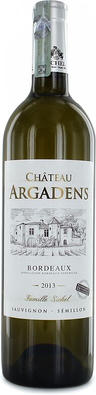Գինի սպիտակ «Chateau Argadens» 0.75լ