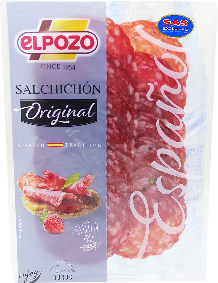 Колбаса салями сыровяленая "Elpozo Salchichon Original" 80г