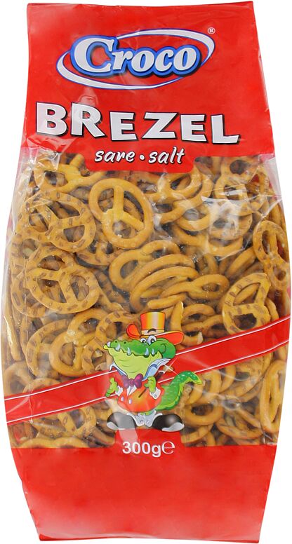 Salted pretzels "Croco" 300g 