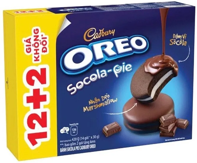 Բիսկվիթ շոկոլադապատ «Cadbury Oreo» 360գ