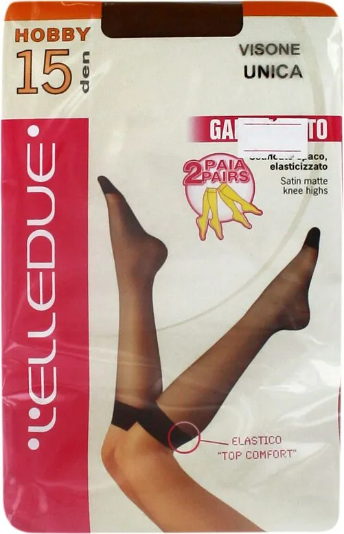 Knee-high stockings "Elledue Hobby 15 Den" Natural