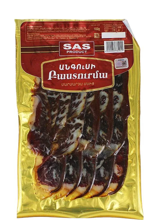 Sliced basturma angus "SAS Product" 100g