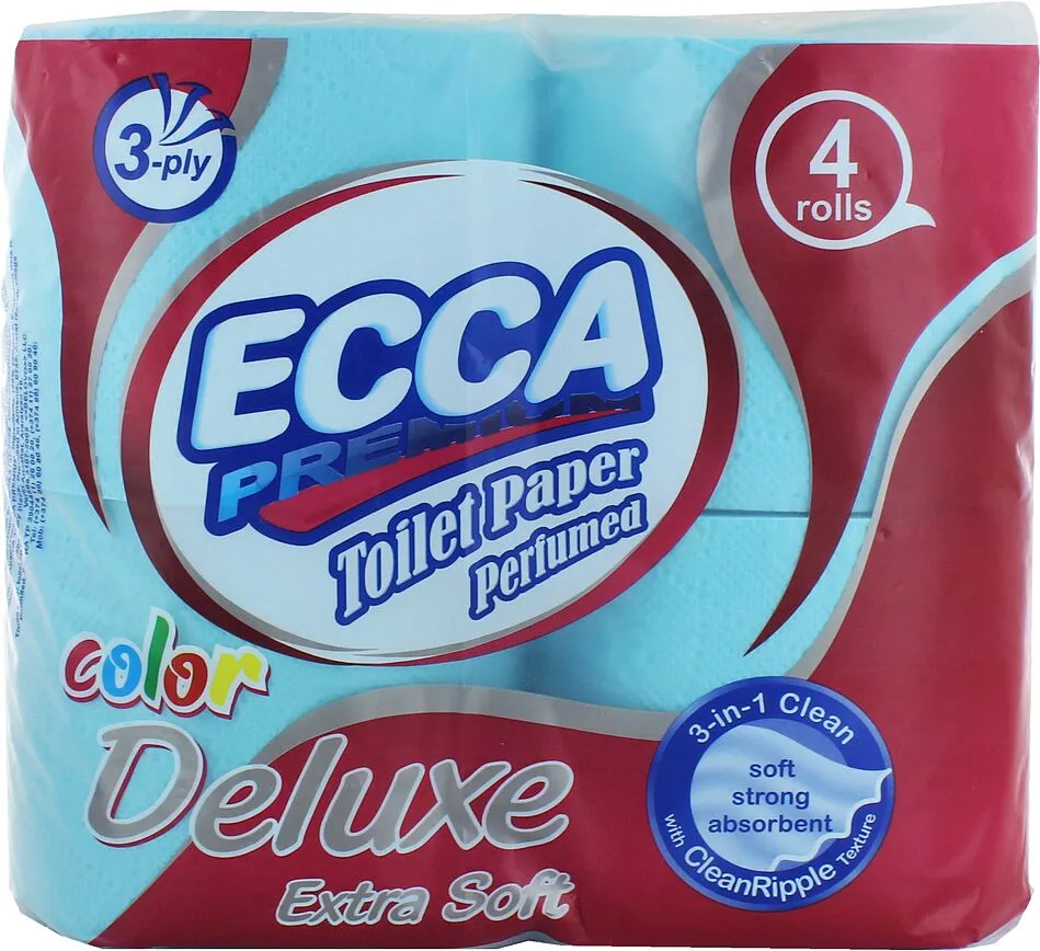 Զուգարանի թուղթ «Ecca Deluxe» 4 հատ
