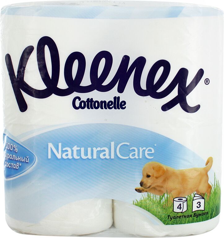 Զուգարանի թուղթ «Kleenex Cottonelle Natural Care» 4 հատ