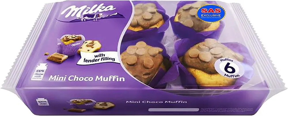 Կեքս մաֆին «Milka Mini» 6*30գ
 