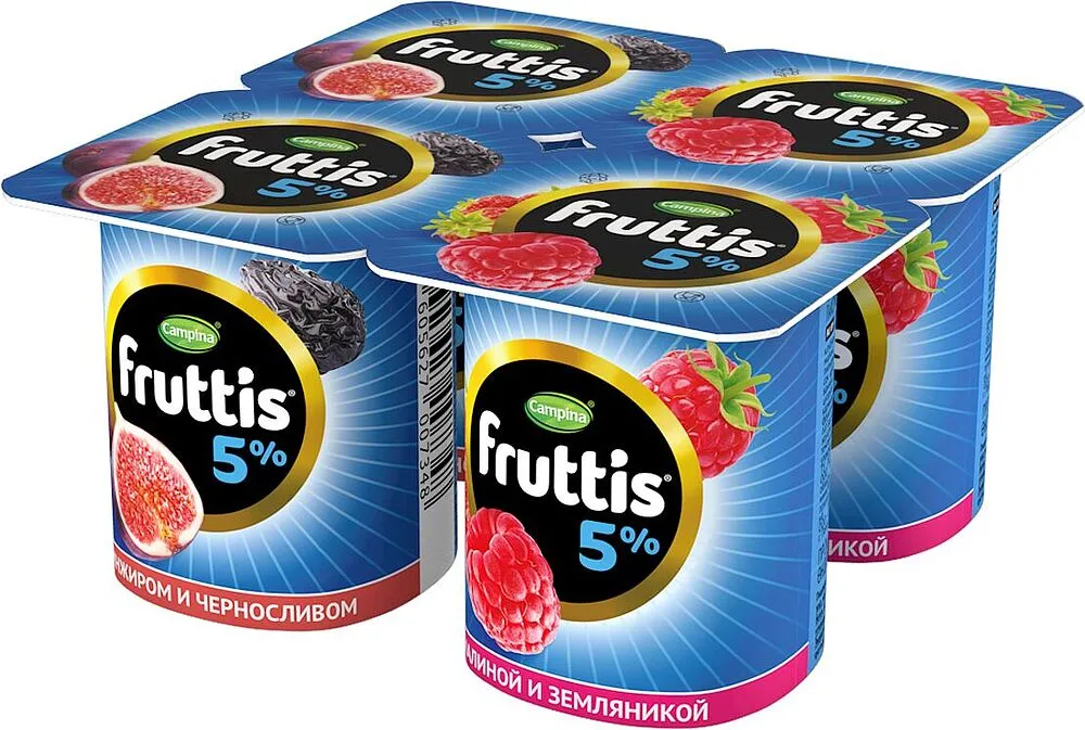 Fruit yogurt product "Campina  Fruttis" 115g, richness: 5%