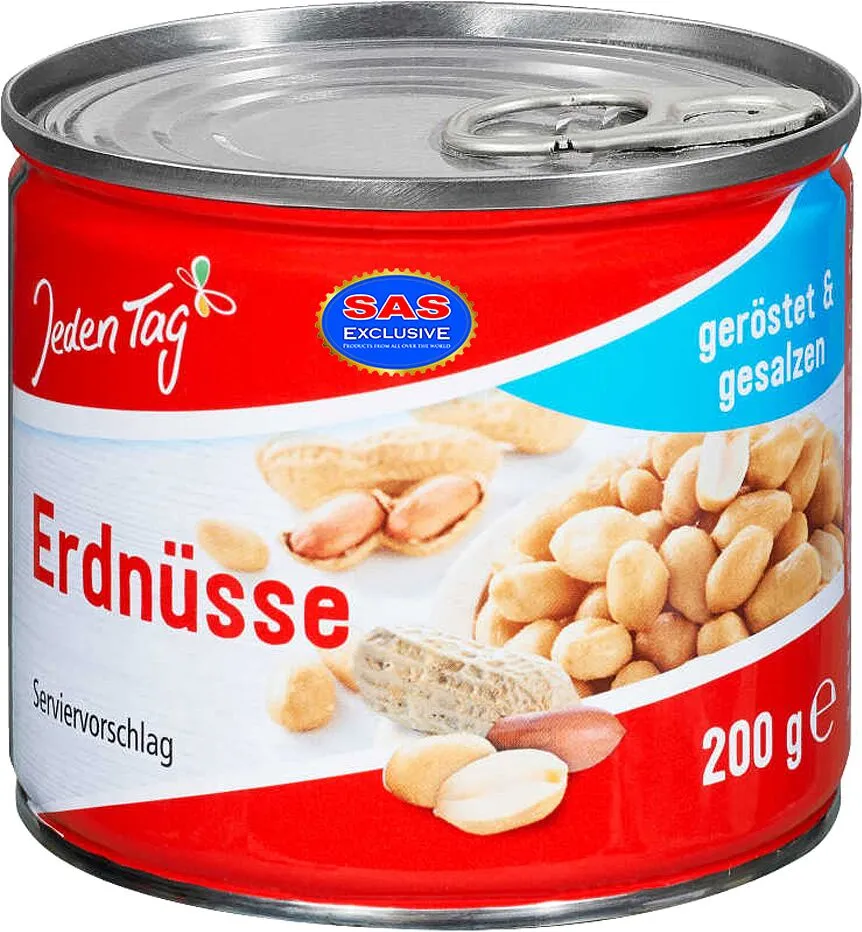 Roasted salty peanut "Jeden Tag" 200g
