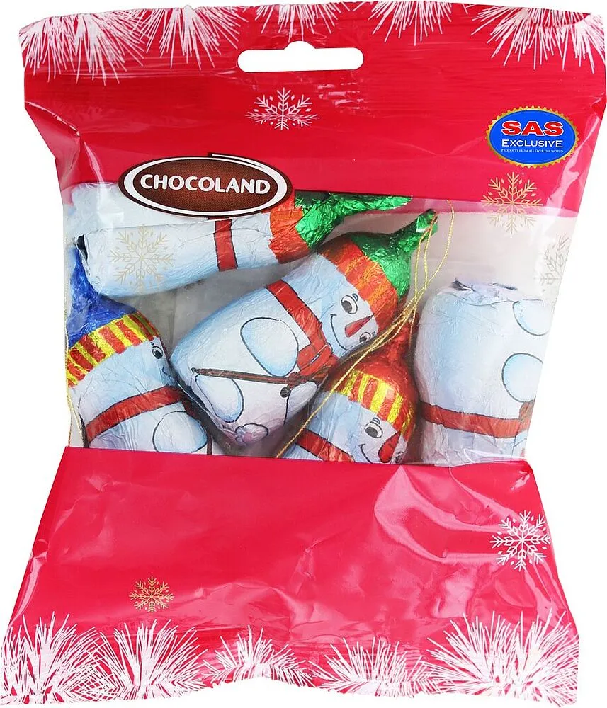 Chocolate candies "Chocoland Santa Claus" 63g