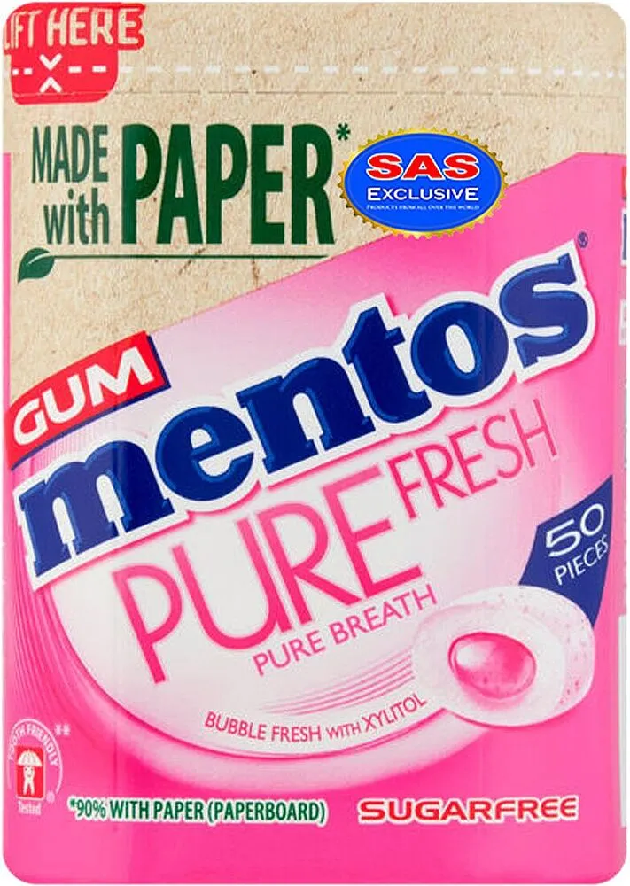 Մաստակ «Mentos Pure Fresh» 100գ Բաբլ
