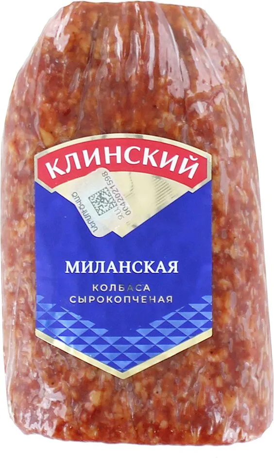 Колбаса сырокопченая "Клинский Миланская" 400г