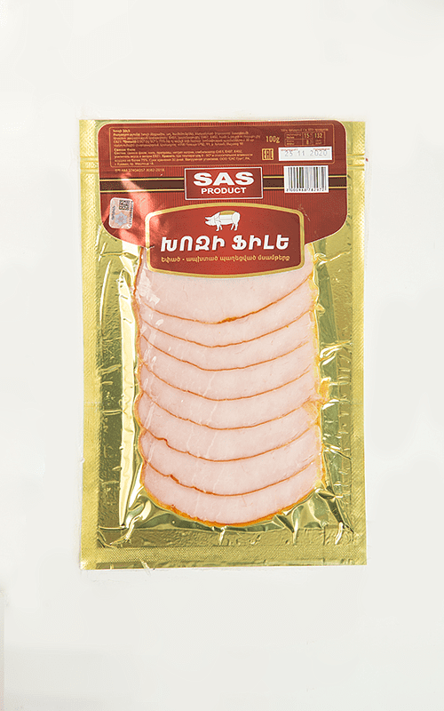 Pork sliced fillet "SAS Product" 100g