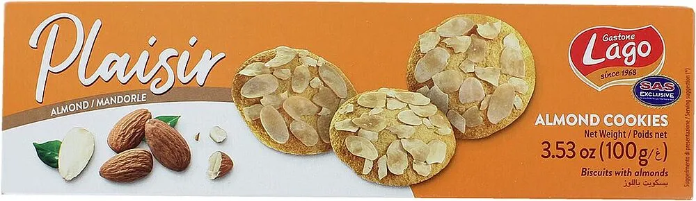 Almond cookies "Lago Plaisir" 100g
