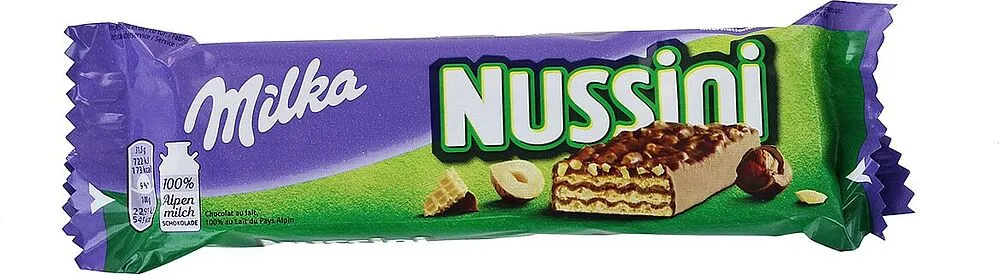 Вафли "Milka Nussini" 31г