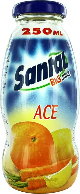 Сок "Santal Big ACE" 250мл Апельсин, морковь и лимон
