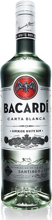 Rum "Bacardi Carta Blanca" 0,75l  