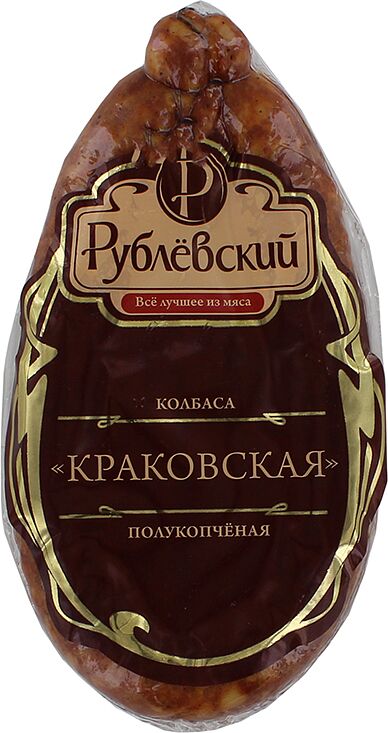 Semi-smoked sausage "Rublevski Krakovskaya" 350g 