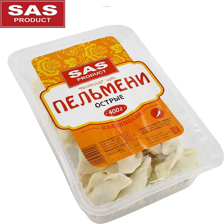 Пельмени острые полуфабрикат "SAS Product" 400г 