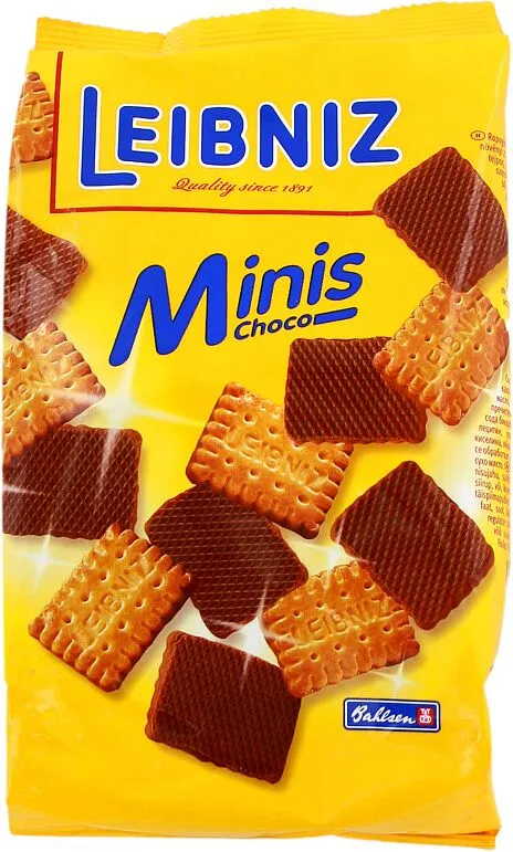 Cookies with chocolate "Leibniz Minis Choco" 100g