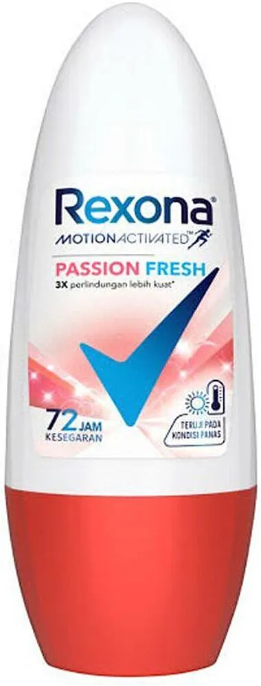 Antiperspirant roll-on "Rexona Passion Fresh" 45ml

