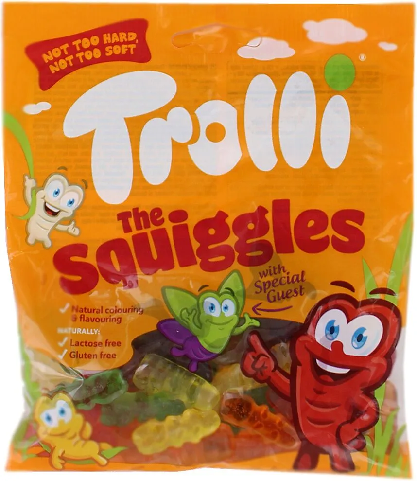 Կոնֆետներ դոնդողե «Trolli Squiggles» 100գ