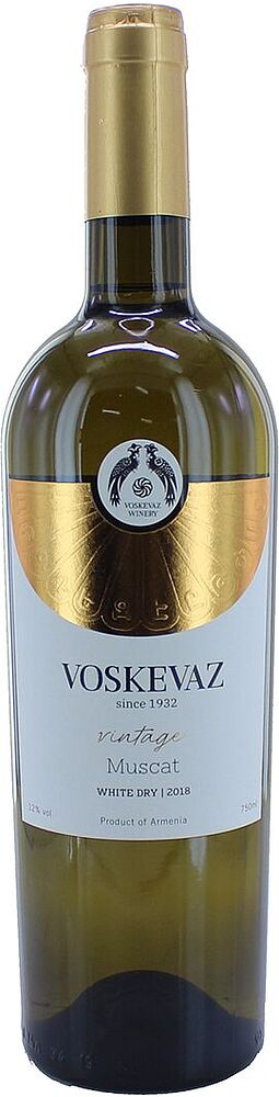 Вино белое "Voskevaz Vintage Muscat" 0.75л
